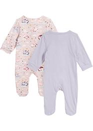 Baby pyjama onesie van biologisch katoen (set van 2), bpc bonprix collection