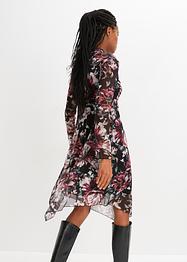 Asymmetrische mesh jurk, RAINBOW