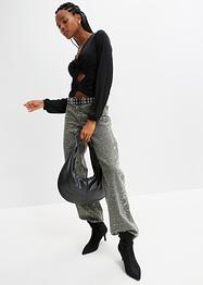 Shirt met cut-out en twist, RAINBOW