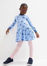 Meisjes jersey jurk met harten, bpc bonprix collection