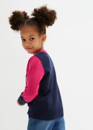 Meisjes gebreide trui van katoen, bpc bonprix collection