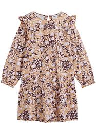 Meisjes jersey jurk met volants, bpc bonprix collection