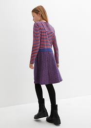Meisjes jersey jurk met lange mouwen, bpc bonprix collection