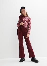 Meisjes longsleeve met bloemenprint (set van 2), bpc bonprix collection