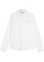 Jongens overhemd met borduursel en lange mouwen, slim fit, bpc bonprix collection