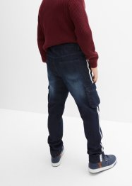 Jongens thermo instapjeans met tapes, tapered fit, John Baner JEANSWEAR