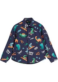 Jongens overhemd met dino's en lange mouwen, slim fit, bpc bonprix collection
