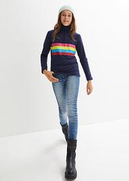 Meisjes thermoshirt met lange mouwen en opstaande kraag, bpc bonprix collection