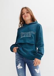 Meisjes hoodie van biologisch katoen, bpc bonprix collection