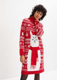 Gebreide kerstjurk met lama, bpc bonprix collection