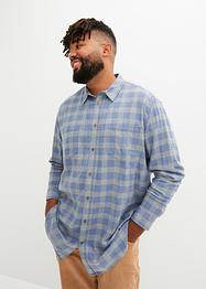 Flanellen overhemd met comfort fit en lange mouwen, John Baner JEANSWEAR