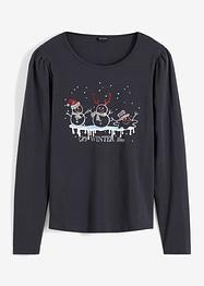 Longsleeve met kerstmotieven, BODYFLIRT