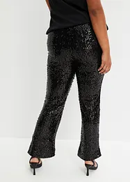 Broek met pailletten, bonprix