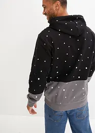 Hoodie met kerstprint van biologisch katoen, bonprix