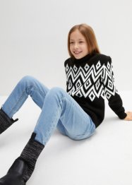 Meisjes gebreide trui met Noors patroon, bpc bonprix collection