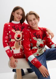 Kinderen gebreide trui met kerstmotieven, bpc bonprix collection