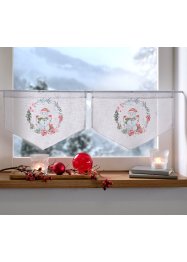 Gordijn voor klein raam met sneeuwpop (set van 2, bpc living bonprix collection