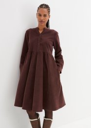 Katoenen corduroy jurk met zakken in A-lijn, knielang, bpc bonprix collection