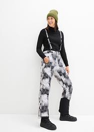 Outdoor thermo skibroek met afneembare bretels, waterdicht, straight, bpc bonprix collection