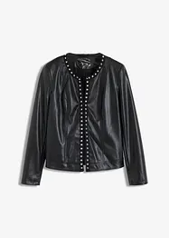 Imitatieleren blazer met studs, bonprix