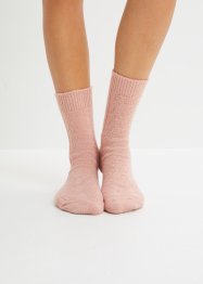 Gebreide sokken (3 paar) met kabelpatroon, bpc bonprix collection