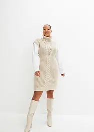 Gebreide jurk met blouse-inzet, bonprix