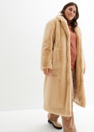 Lange, oversized jas van imitatiebont met reverskraag, bpc bonprix collection
