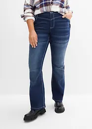 Stretch thermojeans met zachte voering en geruwd oppervlak, bootcut, bonprix