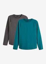 Slub longsleeve (set van 2), RAINBOW