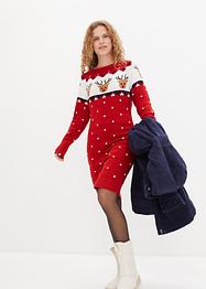 Gebreide jurk met rendier, bpc bonprix collection