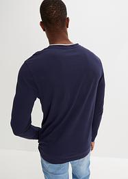 Henley longsleeve met print, bpc selection