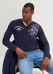 Henley longsleeve met print, bpc selection