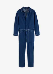 Straight jeans jumpsuit, cropped, John Baner JEANSWEAR