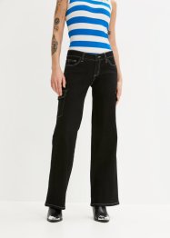 Cargo jeans met contrastnaden, RAINBOW
