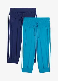 Capri joggingbroek van katoen (set van 2), bonprix