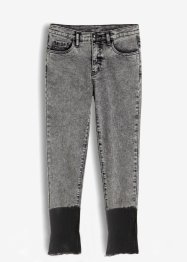 Skinny jeans met contrasterende boorden, RAINBOW