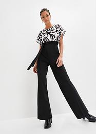 Jumpsuit in wikkellook met print, BODYFLIRT boutique