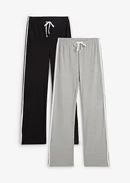 Jersey broek van katoen met stretch (set van 2), bonprix