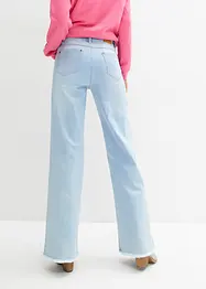 Wide leg stretch jeans high waist, bonprix