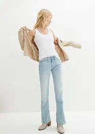 Stretch jeans mid waist, bootcut, bonprix