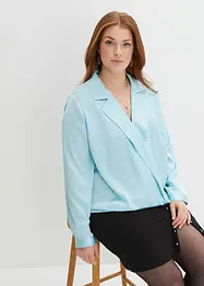 Satijnen blouse in wikkellook, bpc selection