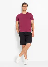 T-shirt met V-hals (set van 3), bonprix
