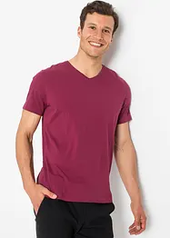 T-shirt met V-hals (set van 3), bonprix
