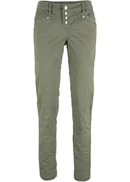 Stretch broek in crashed look, bonprix