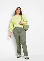 Stretch broek in crashed look, bonprix
