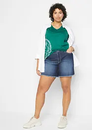 Stretch jeans short, mid waist, bonprix