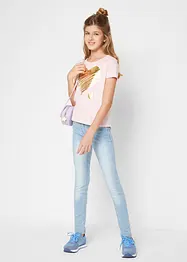 Meisjes T-shirt (set van 2) met katoen, bonprix