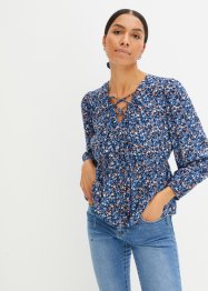 Gedessineerde blouse van viscose, BODYFLIRT