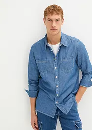Denim overhemd van puur katoen, bonprix