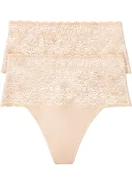Corrigerende string (set van 2), medium corrigerend, bonprix